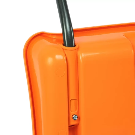 Движок для уборки снега пластиковый, 795х435х1280 мм, стальная рукоятка, усиленный, Сибртех 61669 купить в Нижневартовске