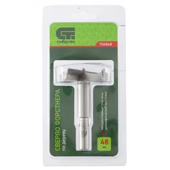 Сверло Форстнера по дереву 48 мм цилиндрический хвостовик СИБРТЕХ 704848 купить в Нижневартовске