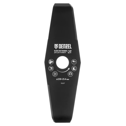 Диск для триммера  мульчирующий, 250 х 25,4 толщина 3 мм, 2 лезвия// Denzel 96327 купить в Нижневартовске