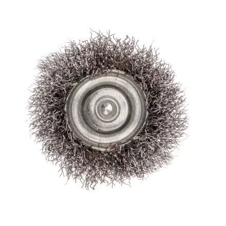 Щетка для дрели, 50 мм, "чашка" со шпилькой, витая проволока 0.3 мм Сибртех 744757 купить в Нижневартовске