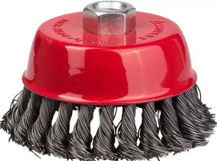 STAYER "PROFESSIONAL". Щетка чашечная для УШМ, жгутированная стальная проволока 0,5мм, 80ммхМ14 35128-080_z01 купить в Нижневартовске