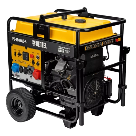 Генератор бензиновый Denzel PS-180EAD-3, 18 кВт,230/400 В, 65л, разъём ATS,перекл.режима,эл.старт купить в Нижневартовске