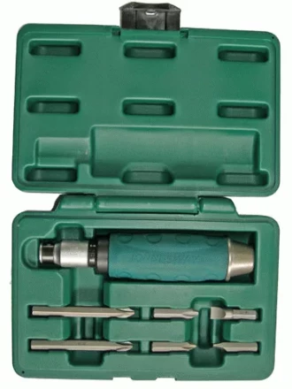 Ударная отвертка с битами SL8 SL10мм  PH2 PH3  36мм  PH2 PH3   80мм 7 предметов AG010055A Jonnesway 48649 купить в Нижневартовске