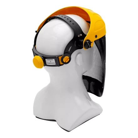 Щиток защитный лицевой с сеткой Denzel "СВОНА" НС-01 "ЛЮКС", плавная регулировка храповик, 89196 купить в Нижневартовске