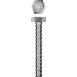 Болт ГОСТ 7798-70, M6 x 40 мм, 5 шт, кл. пр. 5.8, оцинкованный, ЗУБР 303086-06-040