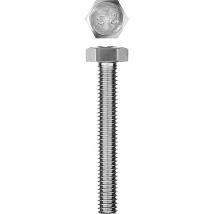 Болт ГОСТ 7798-70, M6 x 40 мм, 5 шт, кл. пр. 5.8, оцинкованный, ЗУБР 303086-06-040 купить в Нижневартовске
