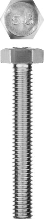 Болт ГОСТ 7798-70, M6 x 40 мм, 5 шт, кл. пр. 5.8, оцинкованный, ЗУБР 303086-06-040 купить в Нижневартовске