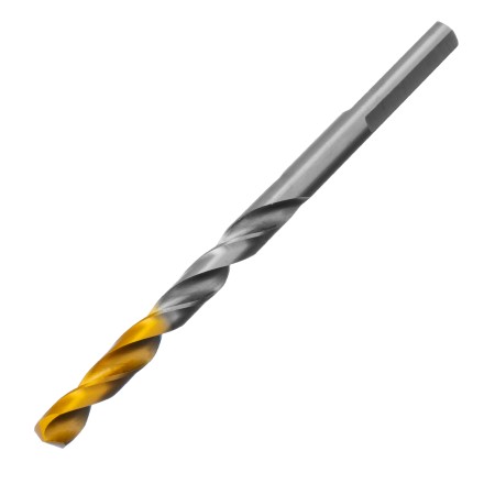 Сверло спиральное по металлу Denzel 5 x 86 мм, Р6М5, Golden Tip, 718233 купить в Нижневартовске