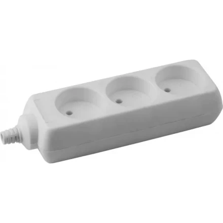 Колодка DEXX для удлинителя, 3 гнезда, макс мощность 3500Вт 55100-3 купить в Нижневартовске