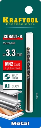 Сверла по металлу HSS-Co Оберон 29656-3.3 купить в Нижневартовске