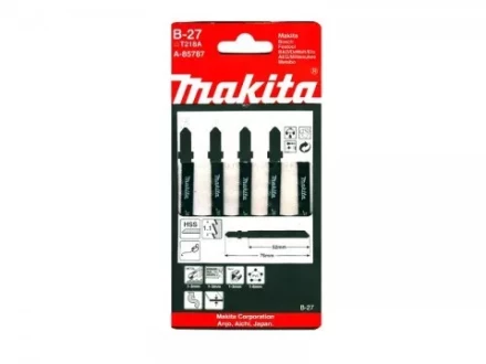 Пилки для лобзика Makita B-27 A-85787 по металлу 5.000 купить в Нижневартовске