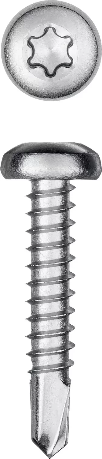 Нержавеющие саморезы DS-P с полукруглой головкой, коробка 300931-35-025