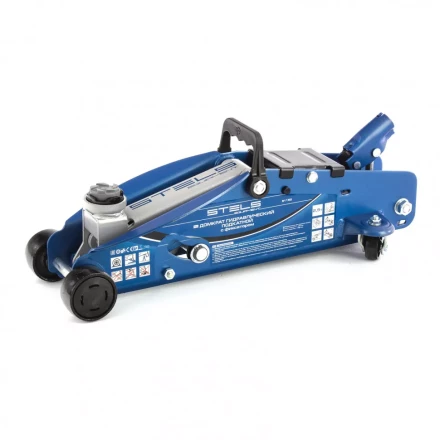 Домкрат гидравлический подкатной 2,5 т с фиксатором Safety Pin 140-385 мм Stels 51152 купить в Нижневартовске