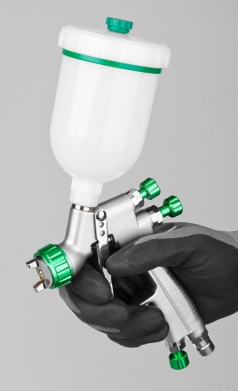 Краскопульт пневматический KRAFTOOL &quot;PRO&quot; Jeta 3000 mini, HVLP, c верхним бачком, 0,8мм 06561-0.8 купить в Нижневартовске