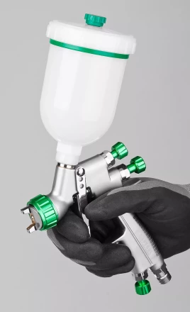 Краскопульт пневматический KRAFTOOL "PRO" Jeta 3000 mini, HVLP, c верхним бачком, 0,8мм 06561-0.8 купить в Нижневартовске