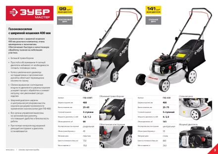 Газонокосилка бензиновая ГКБ-400П серия МАСТЕР купить в Нижневартовске