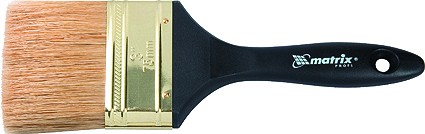 Кисть плоская &quot;Профи&quot; 1,5&quot; натуральная щетина пластмассовая ручка  MATRIX 83161 купить в Нижневартовске
