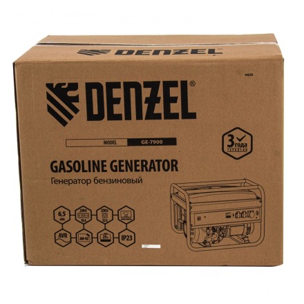 Генератор бензиновый DENZEL GE 7900 94638 купить в Нижневартовске