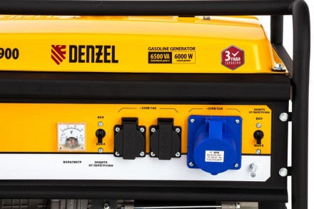 Генератор бензиновый DENZEL GE 7900 94638 купить в Нижневартовске