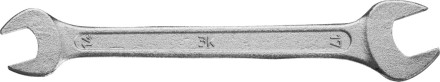 Ключ рожковый гаечный ЗУБР &quot;СТАНДАРТ&quot;, оцинкованный, 14х17мм 27115-14-17 купить в Нижневартовске
