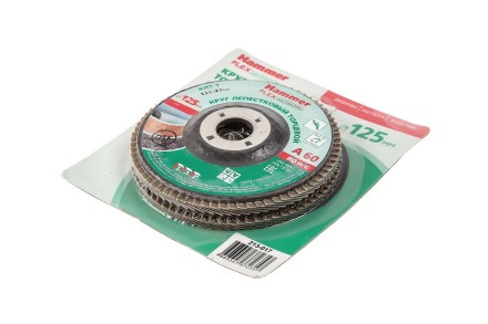 Круг Лепестковый Торцевой (КЛТ) HAMMER Ф125х22 P60 купить в Нижневартовске