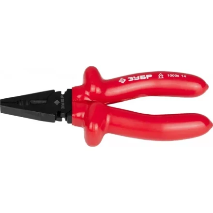 Плоскогубцы ЗУБР &quot;МАСТЕР&quot; &quot;ЭЛЕКТРИК&quot; комбинированные, диэлектрические, высоковольтные до ~1000В, 160мм 2214-1-16_z02 купить в Нижневартовске