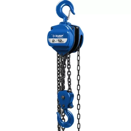 Таль цепная "ТШ-2-12" шестеренная, ЗУБР Профессионал 43083-2, 2т / 12м 43083-2_z01 купить в Нижневартовске