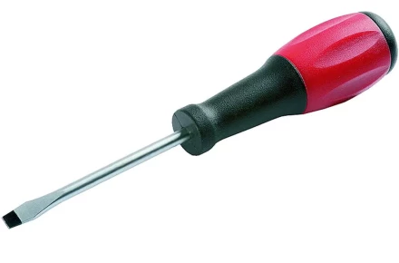 Отвертка ЗУБР "МАСТЕР", хром-ванадиевая сталь, эргономичная двухкомпонентная рукоятка, SL 3,2х75мм 25231-03-07 купить в Нижневартовске