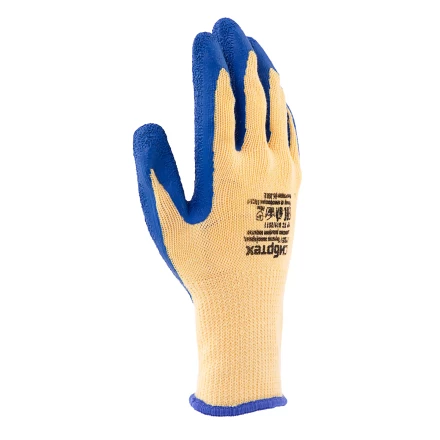 Перчатки трикотажные, полиэфирные, латексное рельефное покрытие, размер 9// Сибртех 677525 купить в Нижневартовске