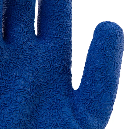 Перчатки трикотажные, полиэфирные, латексное рельефное покрытие, размер 9// Сибртех 677525 купить в Нижневартовске