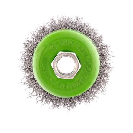 Щетка для УШМ, 65 мм, М14, "чашка", витая проволока 0.3 мм Сибртех 746037 купить в Нижневартовске