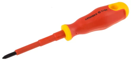 Отвертка STAYER "PROFI" "ELECTRO" диэлектрическая до 1000В, двухкомп рукоятка, PH № 1 х 80мм 25142-1-08 купить в Нижневартовске