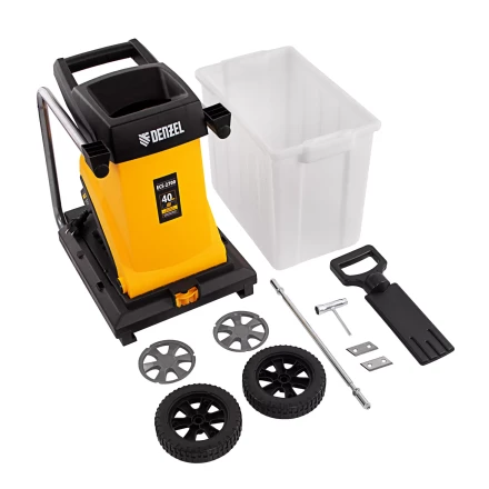 Измельчитель садовый электрический Denzel ECS-2700, 2700 Вт, 40 мм купить в Нижневартовске