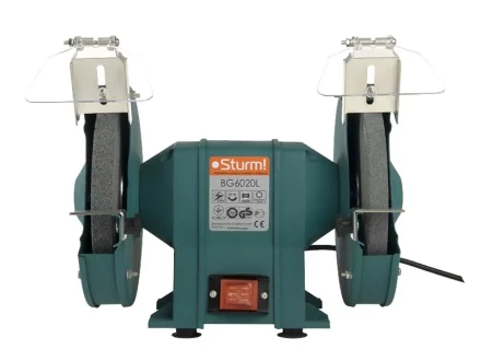 Станок точильный BG-6020 L 400Вт круг 200 х 20 х 16 мм 2950об/мин адаптер 10кг лампа STURM купить в Нижневартовске