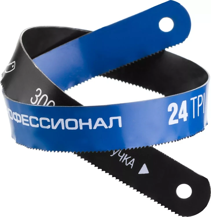 Полотно ЗУБР "ПРОФЕССИОНАЛ" по металлу, биметаллическое 24TPI шаг 1мм, 300мм, 50шт 15855-24-50 купить в Нижневартовске