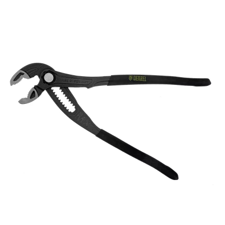 Клещи переставные Denzel 17906, кнопочный механизм, обливные рукоятки, 250 мм купить в Нижневартовске