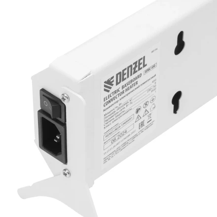 Конвектор электрический плинтусный Denzel ATRIC-450, 230 В, 450 Вт, ТЭН белый 98134 купить в Нижневартовске