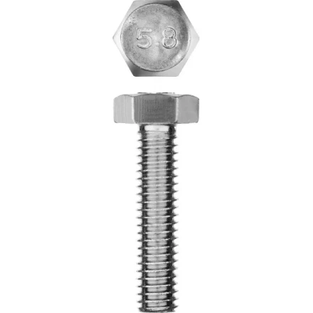 Болт ГОСТ 7798-70, M6 x 25 мм, 7 шт, кл. пр. 5.8, оцинкованный, ЗУБР 303086-06-025 купить в Нижневартовске