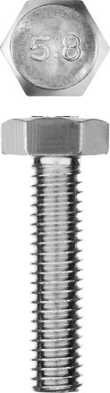 Болт ГОСТ 7798-70, M6 x 25 мм, 7 шт, кл. пр. 5.8, оцинкованный, ЗУБР 303086-06-025 купить в Нижневартовске