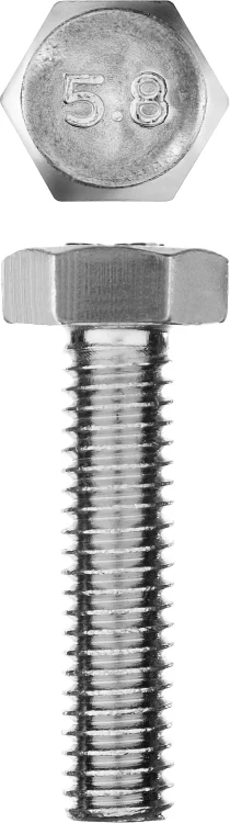 Болт ГОСТ 7798-70, M6 x 25 мм, 7 шт, кл. пр. 5.8, оцинкованный, ЗУБР 303086-06-025 купить в Нижневартовске