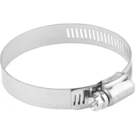 Хомуты ЗУБР "ЭКСПЕРТ", нерж. сталь, просечная лента 12 мм, 57-76 мм, 50 шт 37815-057-76-50 купить в Нижневартовске