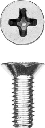 Винт DIN 965, M6 x 16 мм, 9 шт, кл. пр. 4.8, оцинкованный, ЗУБР 303116-06-016 купить в Нижневартовске
