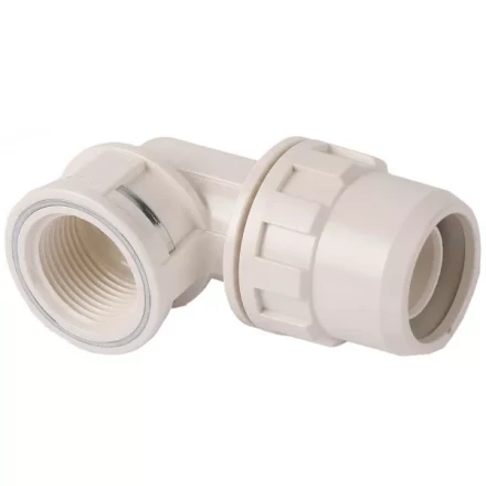 Муфта ЗУБР "ШиреФит" соединительная угловая 90°, "штуцер с гайкой - внутренняя резьба", 32мм-1" 51466-32-1 купить в Нижневартовске