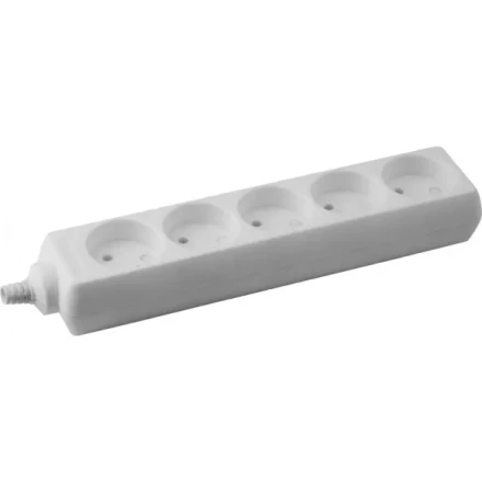 Колодка DEXX для удлинителя, 5 гнезд, макс мощность 3500Вт 55100-5 купить в Нижневартовске