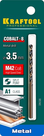 Сверла по металлу HSS-Co Оберон 29656-3.5 купить в Нижневартовске