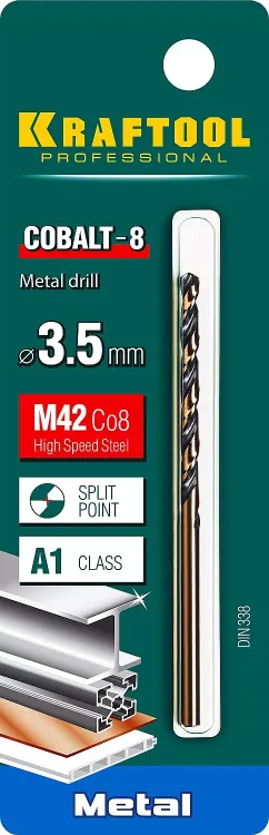 Сверла по металлу HSS-Co Оберон 29656-3.5 купить в Нижневартовске
