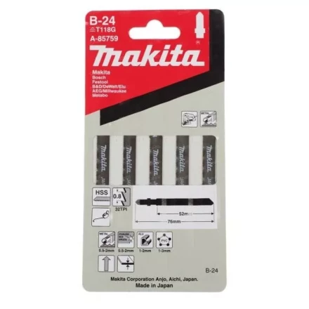 Пилки для лобзика Makita B-24 A-85759 купить в Нижневартовске