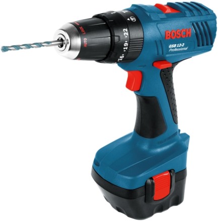 Дрель-шуруповерт аккумуляторная Bosch GSB 12-2 в кейсе (0.601.9А7.500) купить в Нижневартовске
