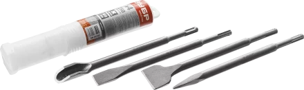 Набор зубил ЗУБР 4 шт 250 мм SDS-Plus 29230-Н4 купить в Нижневартовске