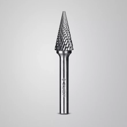 Зубр Твердосплавная борфреза M - конус с острым углом, 12 х 25 мм, угол 25° (28811-12-25) купить в Нижневартовске